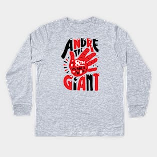 Andre the giant Kids Long Sleeve T-Shirt